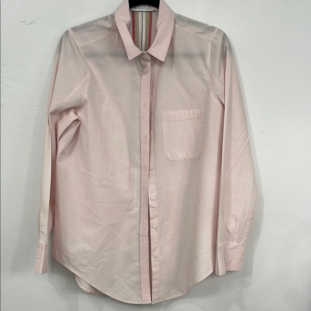 Athleta Pink Long Sleeve Tee Soft Comfort
